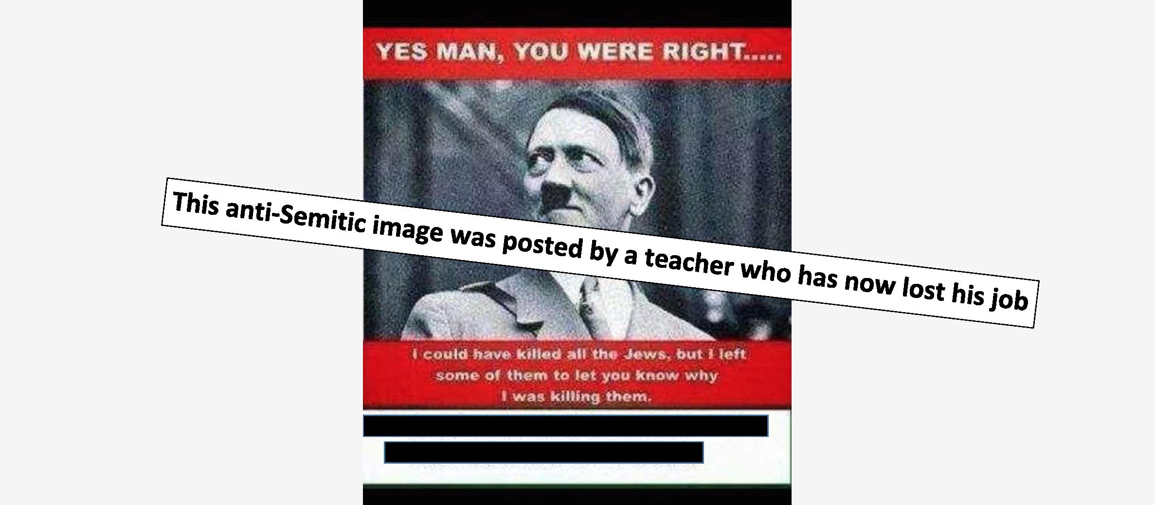 UK: Teacher banned from classroom after Hitler Facebook post