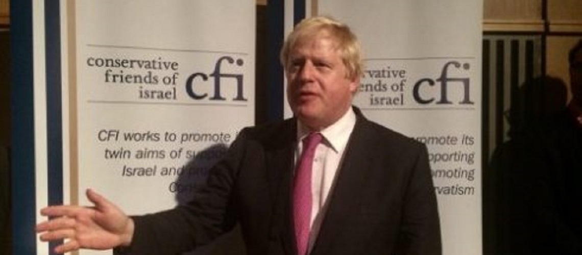 Boris Johnson pledges to work with Israel as Foreign Secretary