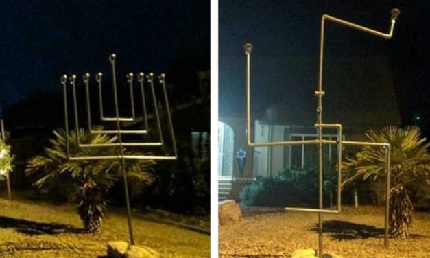 US: Four arrested after bending Jewish family’s menorah into swastika