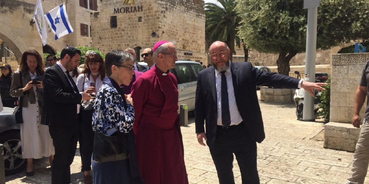 LIVE UPDATES: Archbishop Welby visits Israel today