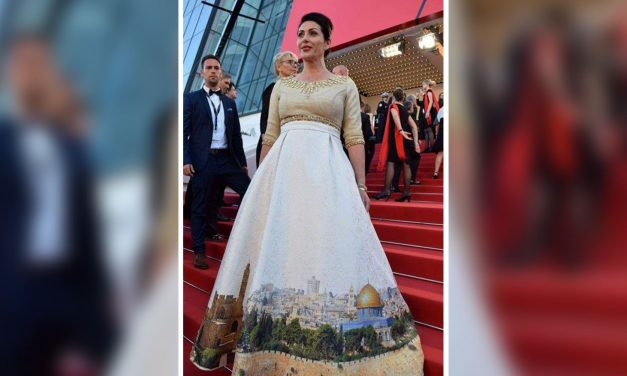 Israeli minister wows Cannes festival with ‘Jerusalem skyline’ dress