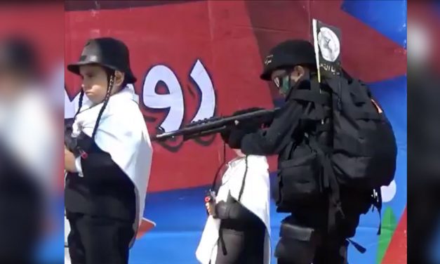 Watch: Gaza children perform jihad play at kindergarten graduation