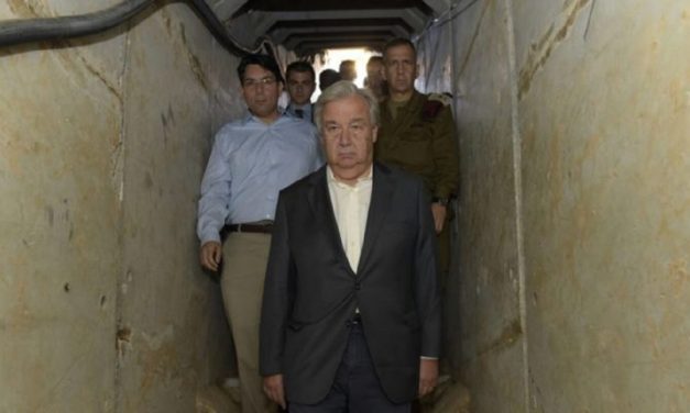 UN chief given guided tour of Hamas terror tunnel