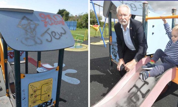 Children’s play area vandalised with anti-Semitic and racist graffiti in Harwich, Essex