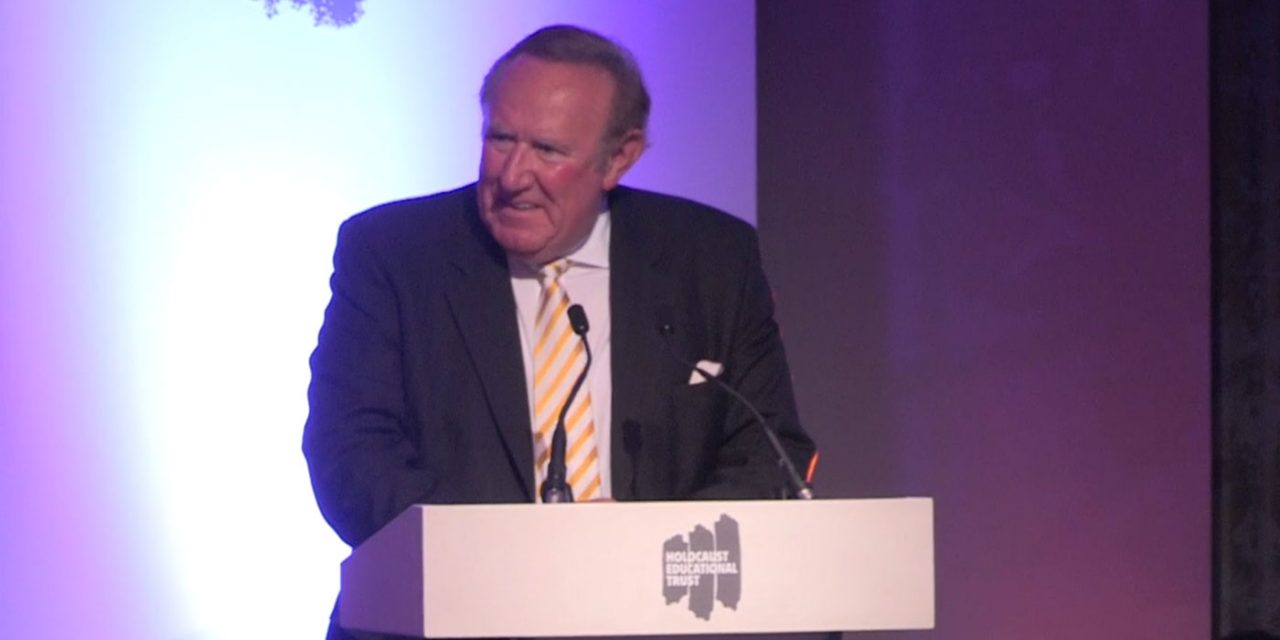Andrew Neil gives powerful speech on anti-Semitism and the Holocaust