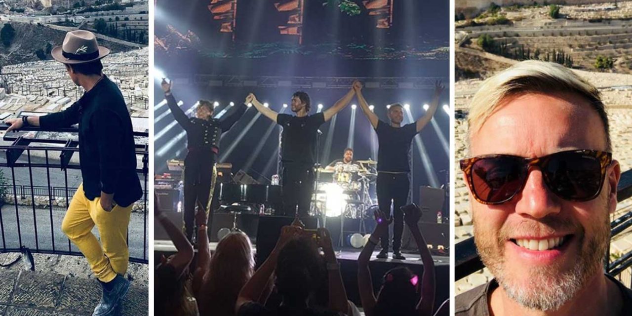 ‘Take That’ perform in Israel and visit Jerusalem for first time