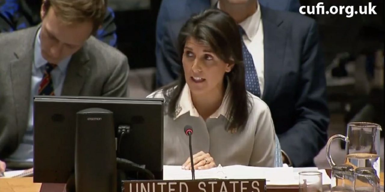Nikki Haley: “Israel has the right to determine its own capital”