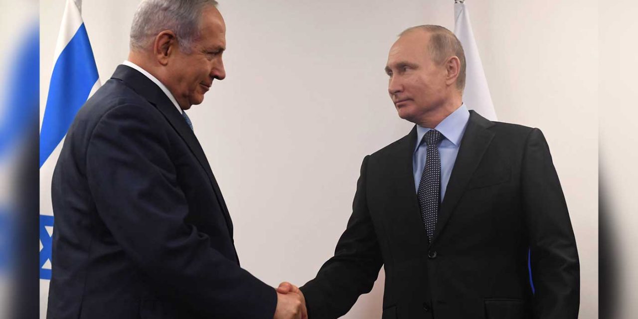 Netanyahu meets Putin in Moscow, talks Syria, Iran and honours WWII victims and heroes