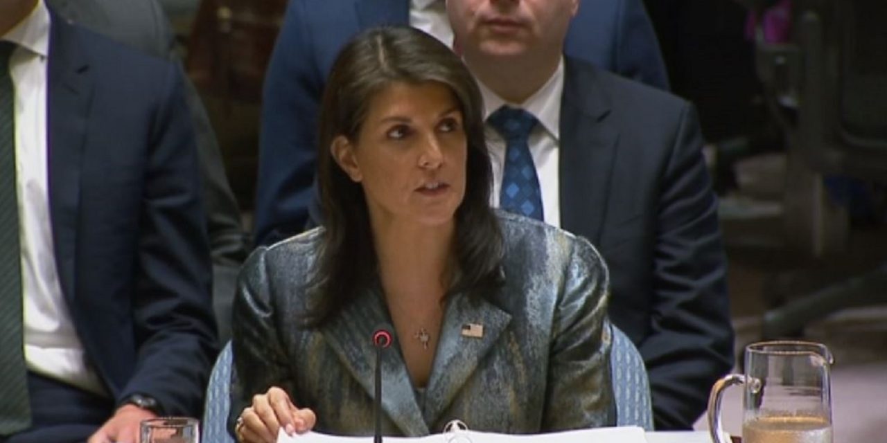 UK joins EU in warning about Haley’s omission of “Palestinian state”