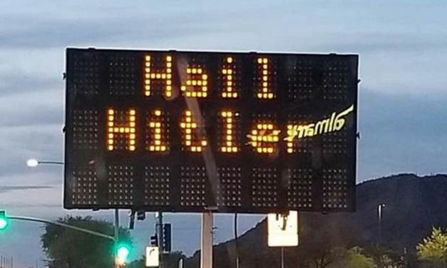 Hacked road sign will not be investigated as hate-crime since “no individual victim was targeted”
