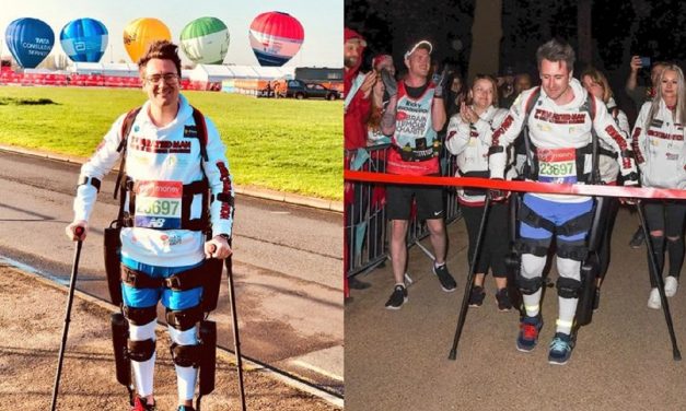 Paralyzed man completes London Marathon with Israeli-made bionic suit