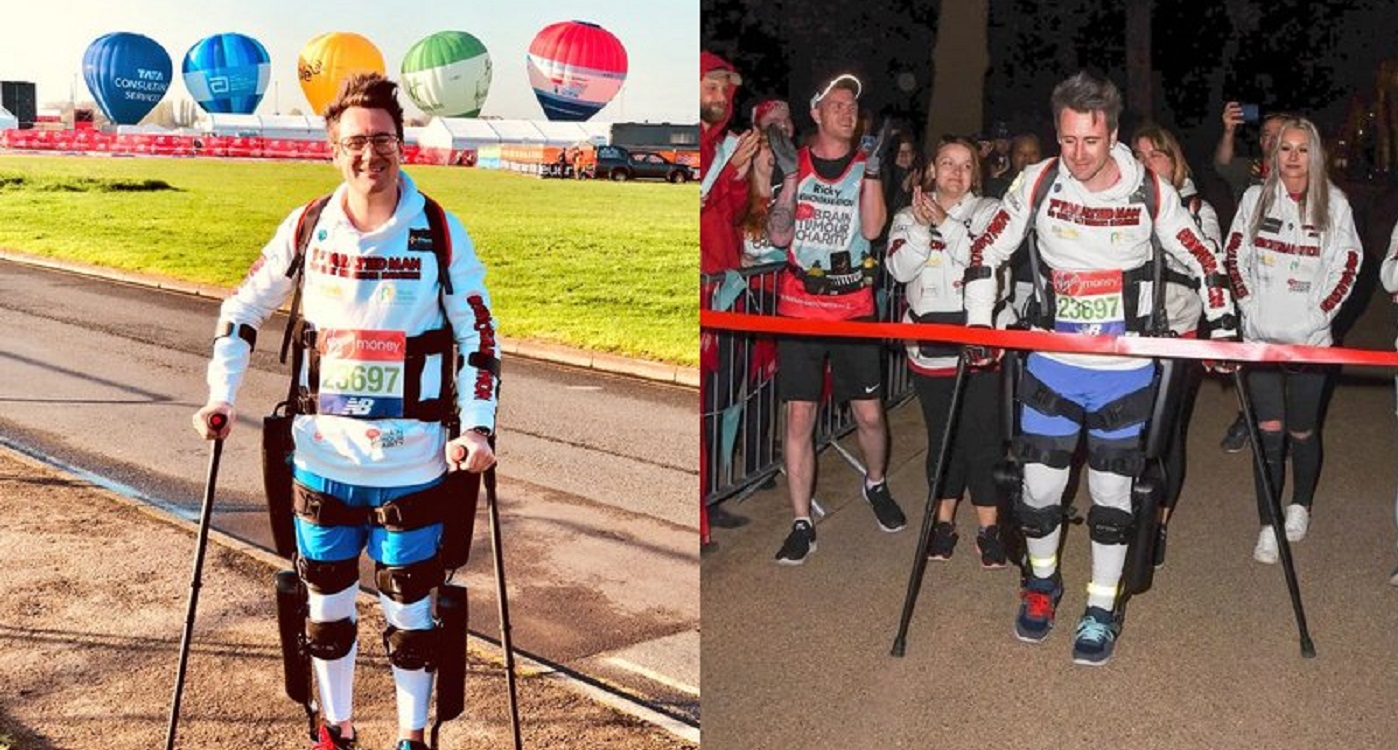 Paralyzed man completes London Marathon with Israelimade bionic suit