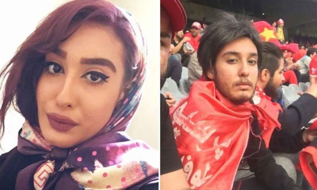 Iranian women disguise themselves in beards and wigs to sneak into men-only football game