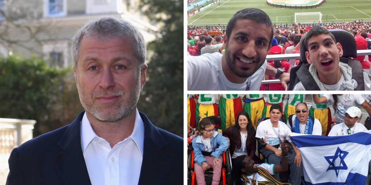 Chelsea FC owner pays for special needs Israeli children to attend World Cup