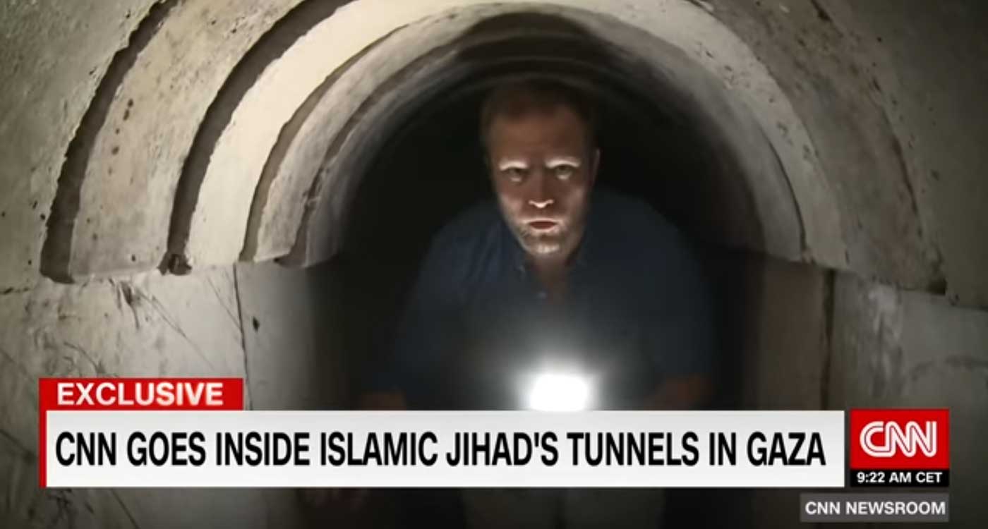 Watch Gaza based terrorists give CNN guided tour of terror tunnel