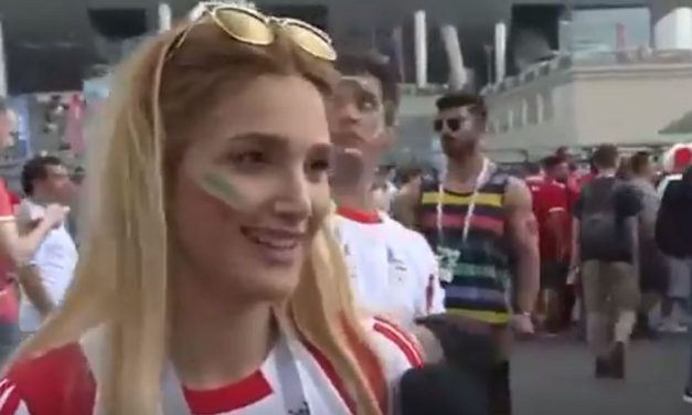 “Israel, the Iranian people love you” says Iranian football fan in Moscow