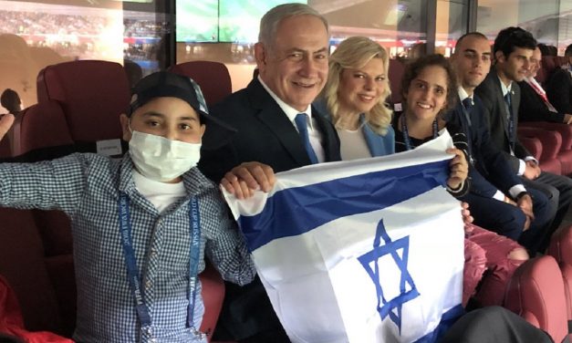 PM Netanyahu and wife Sara take children fighting cancer to England-Croatia match