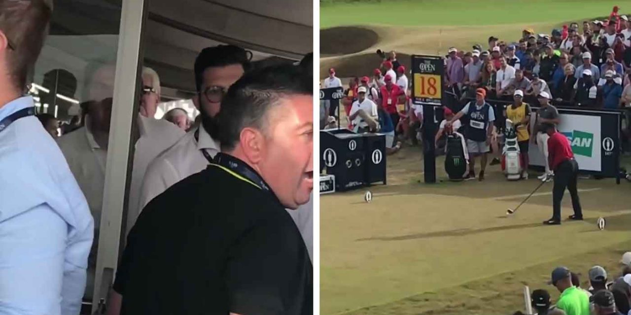 British Open heckler shouts “Free Palestine” to distract Tiger Woods