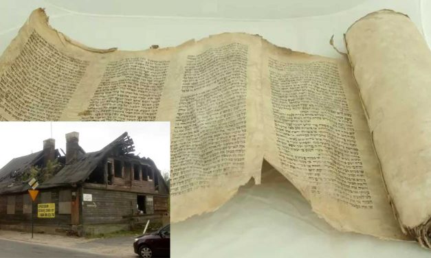 Rare Torah scroll found hidden in wall of former Polish ghetto home
