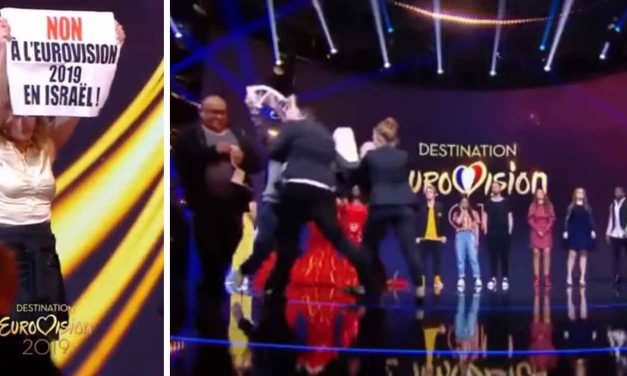 France: Anti-Israel protesters storm stage on live Eurovision TV show