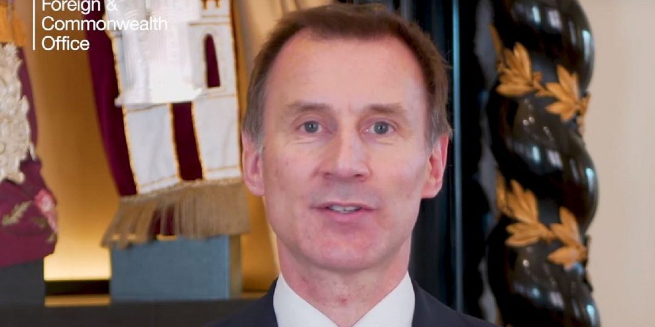Jeremy Hunt says Israel is a “huge achievement for all humanity” in moving Passover message