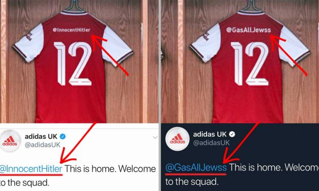 Anti-Semitic trolls prank Adidas and Arsenal’s football kit promotion