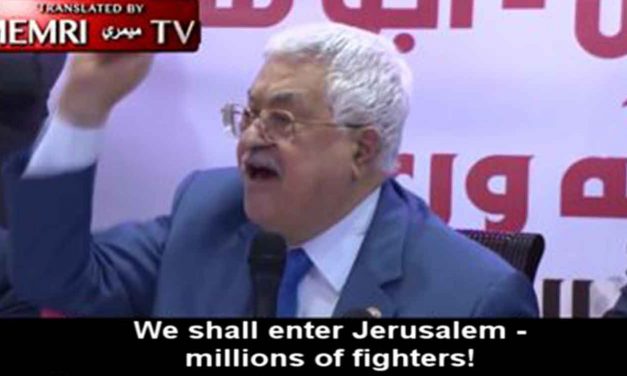 Abbas declares: “We shall enter Jerusalem – millions of fighters!”