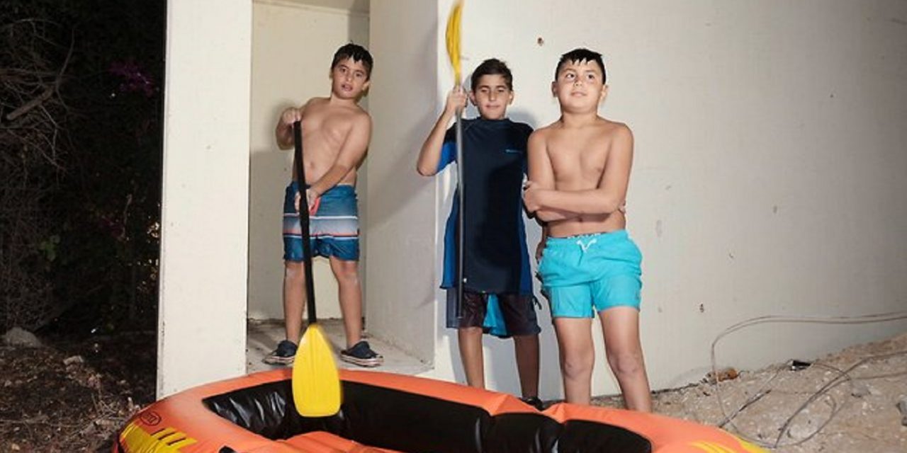 Dozens of Israeli children flee swimming pool during rocket attack