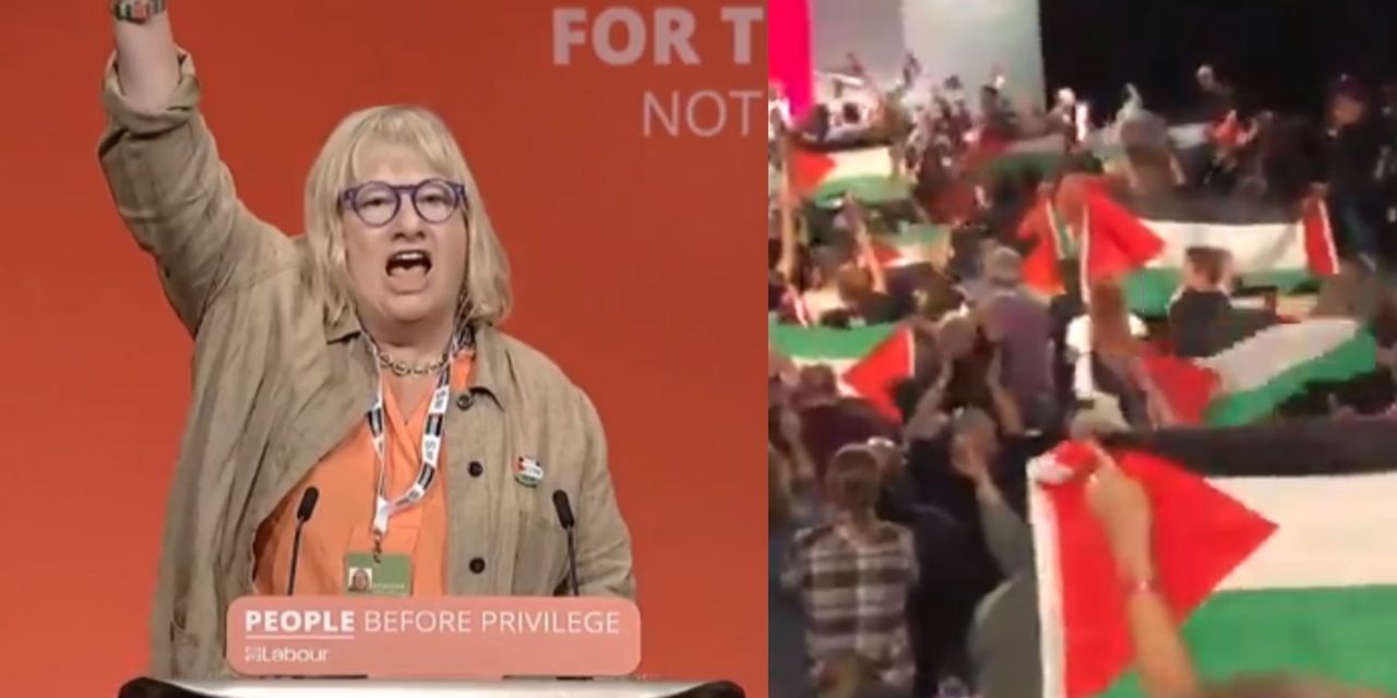 Palestinian flags and “Free Palestine” chants flood Labour conference