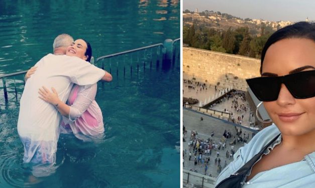 Singer Demi Lovato baptised in River Jordan in life-changing trip to Israel