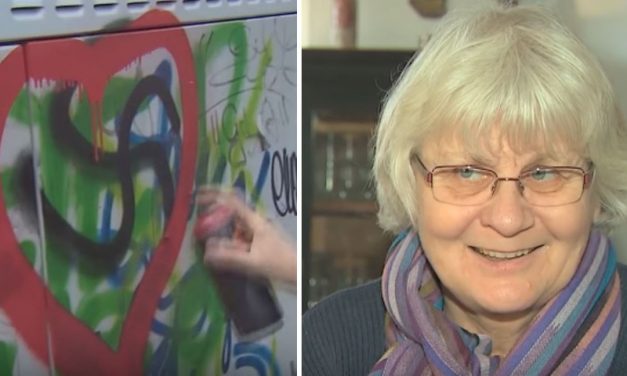 German grandmother fined 1k euros for painting OVER Nazi graffiti