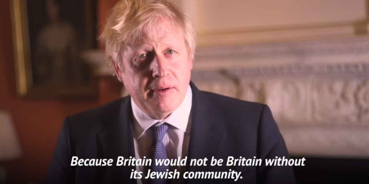 Boris Johnson delivers Hanukkah message: “Britain would not be Britain without its Jews”