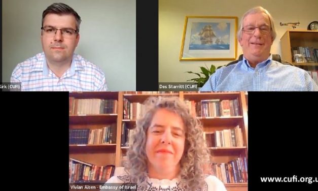 WATCH: CUFI’s video call with the Israeli embassy in London