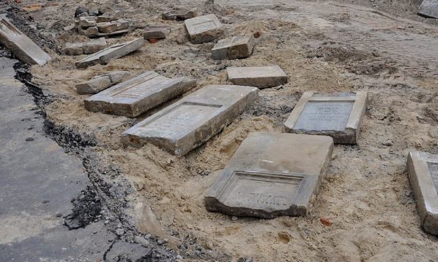 Dozens of Jewish headstones discovered under market in Poland