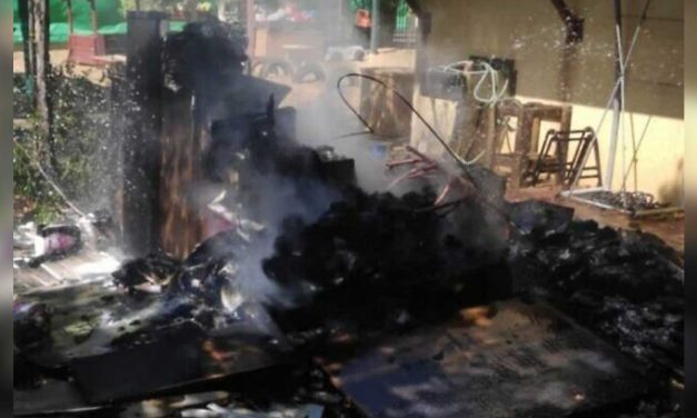 Hamas fire balloon causes fire at Sderot kindergarten