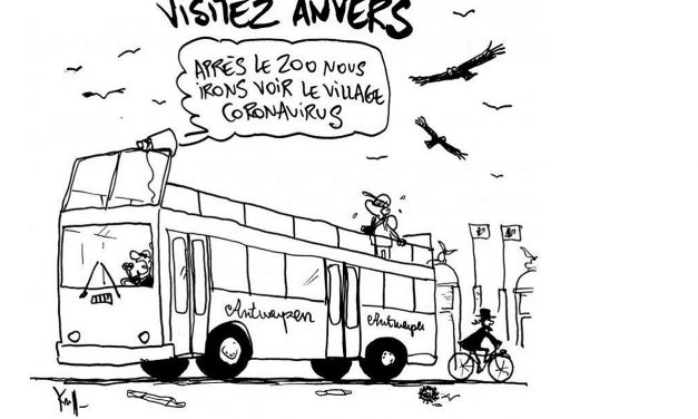 Belgian newspaper publishes cartoon accused of labelling Jewish neighbourhood as ‘coronavirus village’