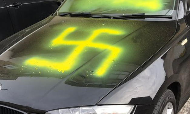 Bristol police launch investigation after giant swastika painted on car