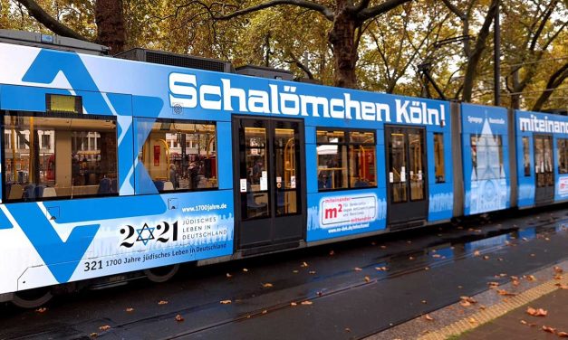 Cologne tram decorated to celebrate 1,700 years of German Jewish life