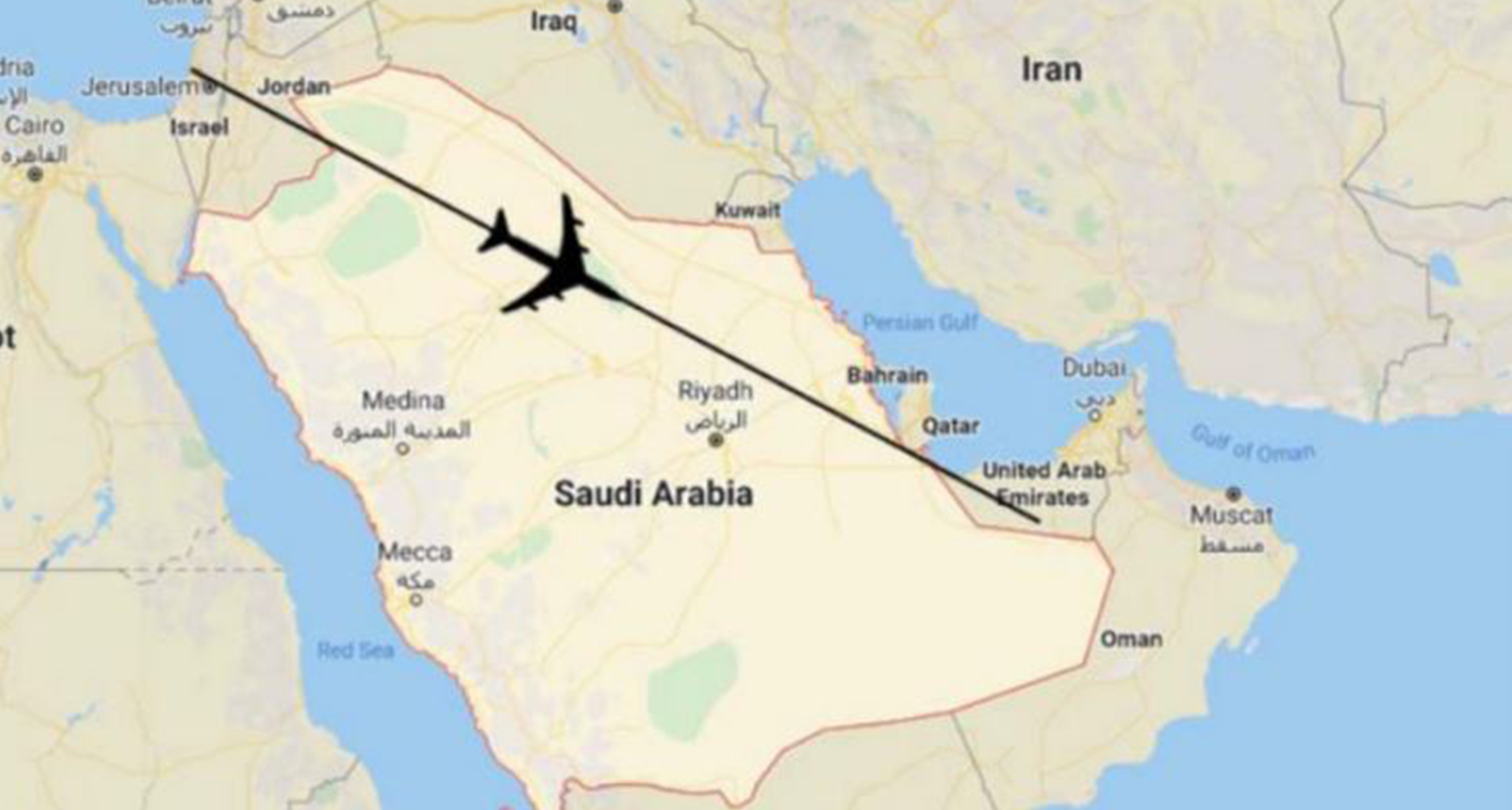 Saudi Arabia officially approves Israeli flights over its airspace