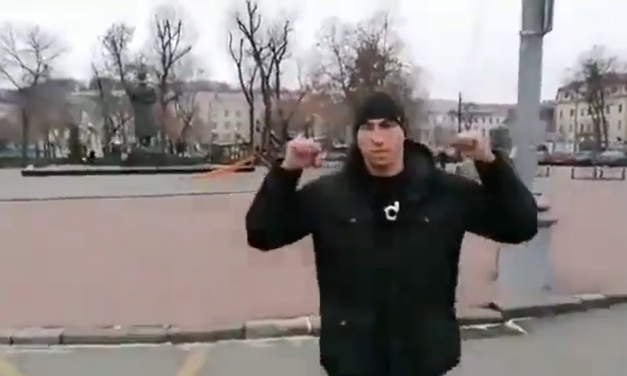 Menorah toppled in Kiev by man shouting ‘Jews to the grave’