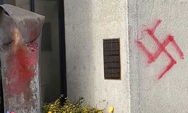Washington synagogue vandalized with swastikas, Holocaust memorial damaged