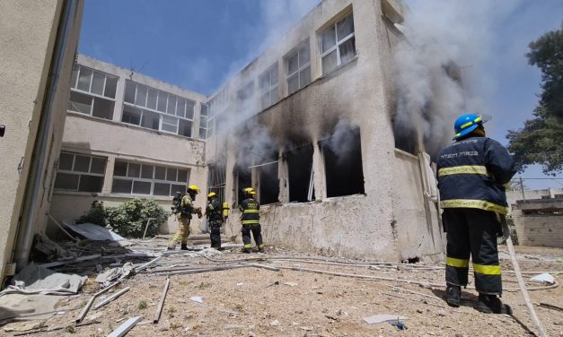 Two Israelis killed in rocket barrage; School among buildings hit
