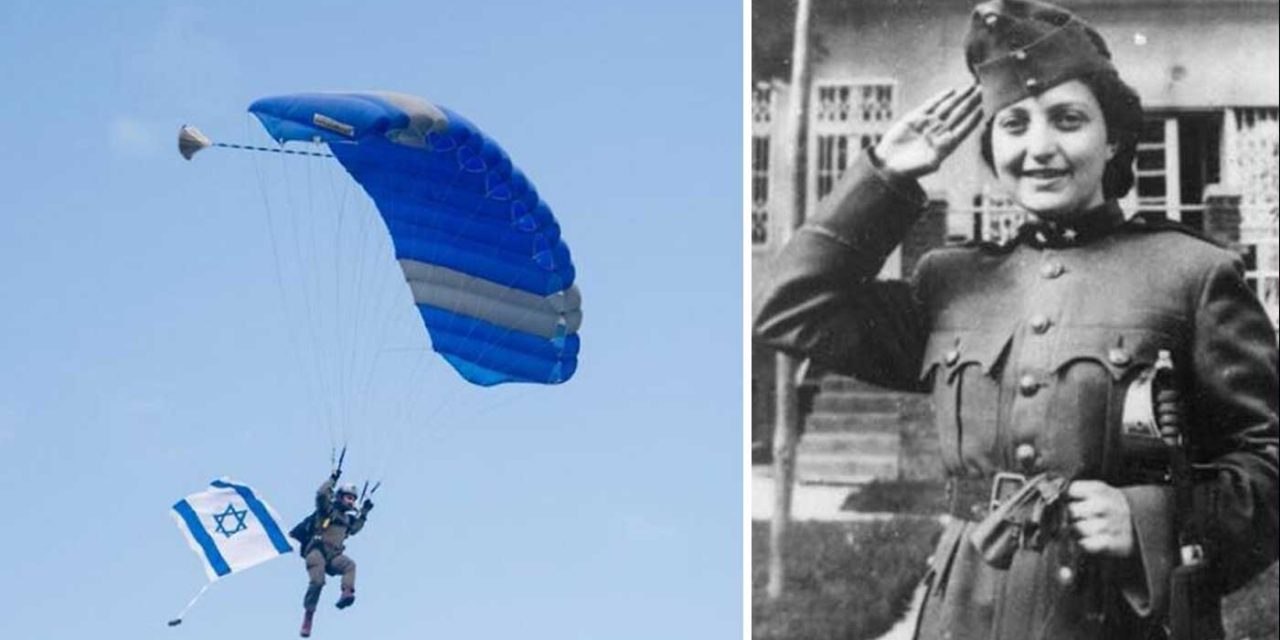 100 Israeli paratroopers skydive in Slovenia to honour World War II heroine