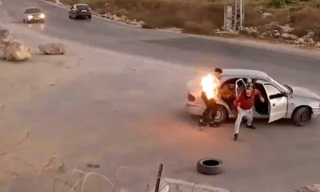 Whoops! Palestinian terrorist accidentally sets himself on fire