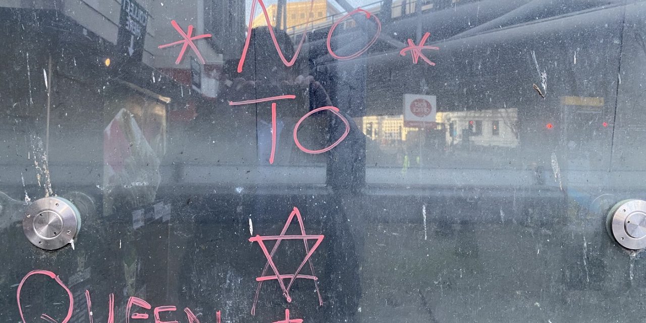 Antisemitic graffiti discovered in central London