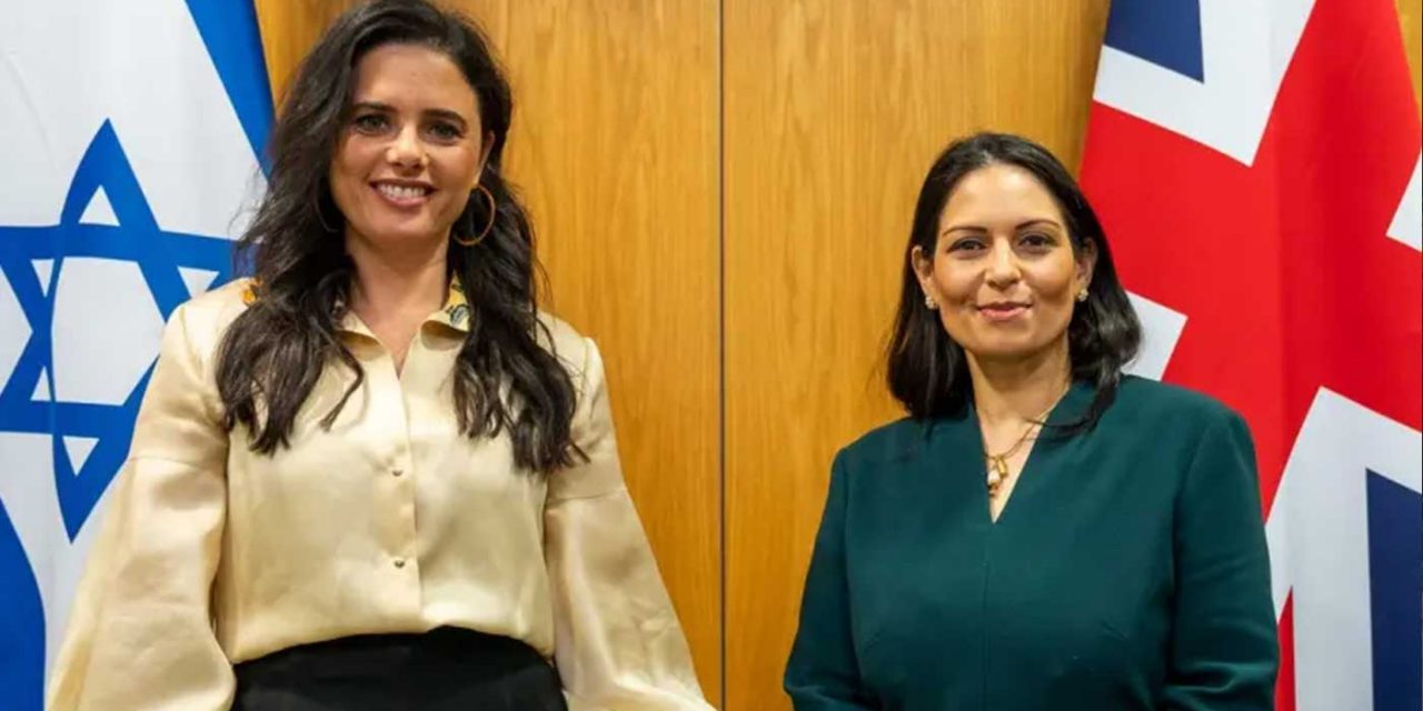 UK-Israel relationship ‘extremely important’ says Priti Patel as she meets Israeli counterpart