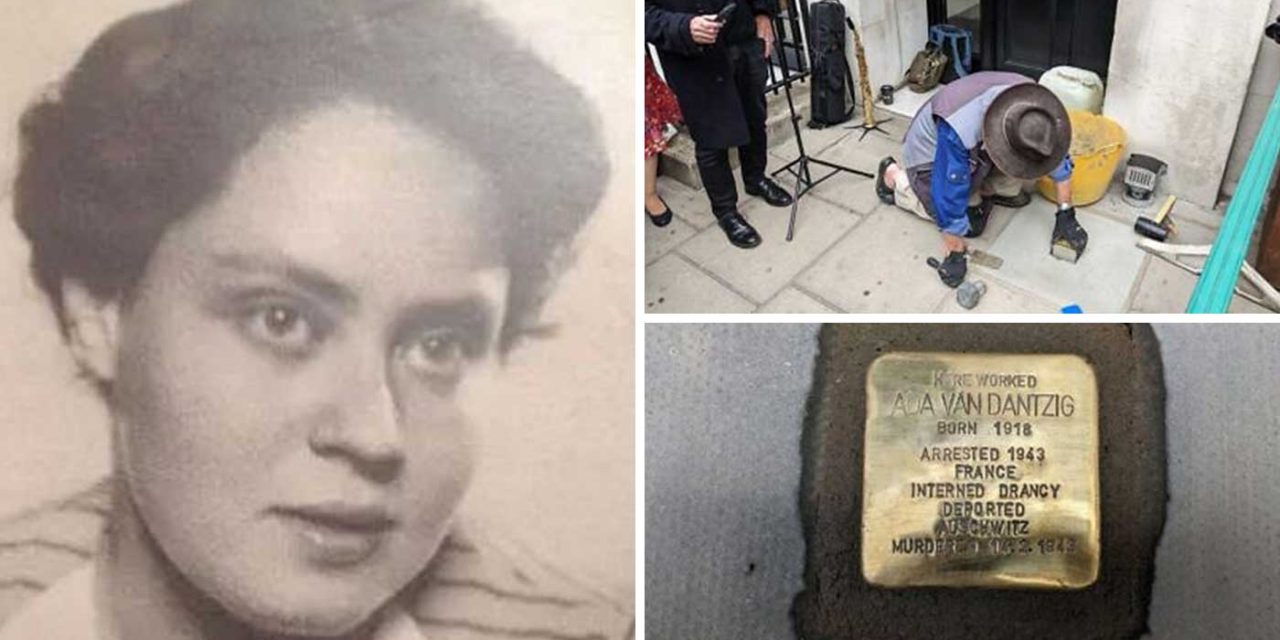 UK’s first ‘stumbling stone’ to honour Holocaust victim placed in London’s Soho