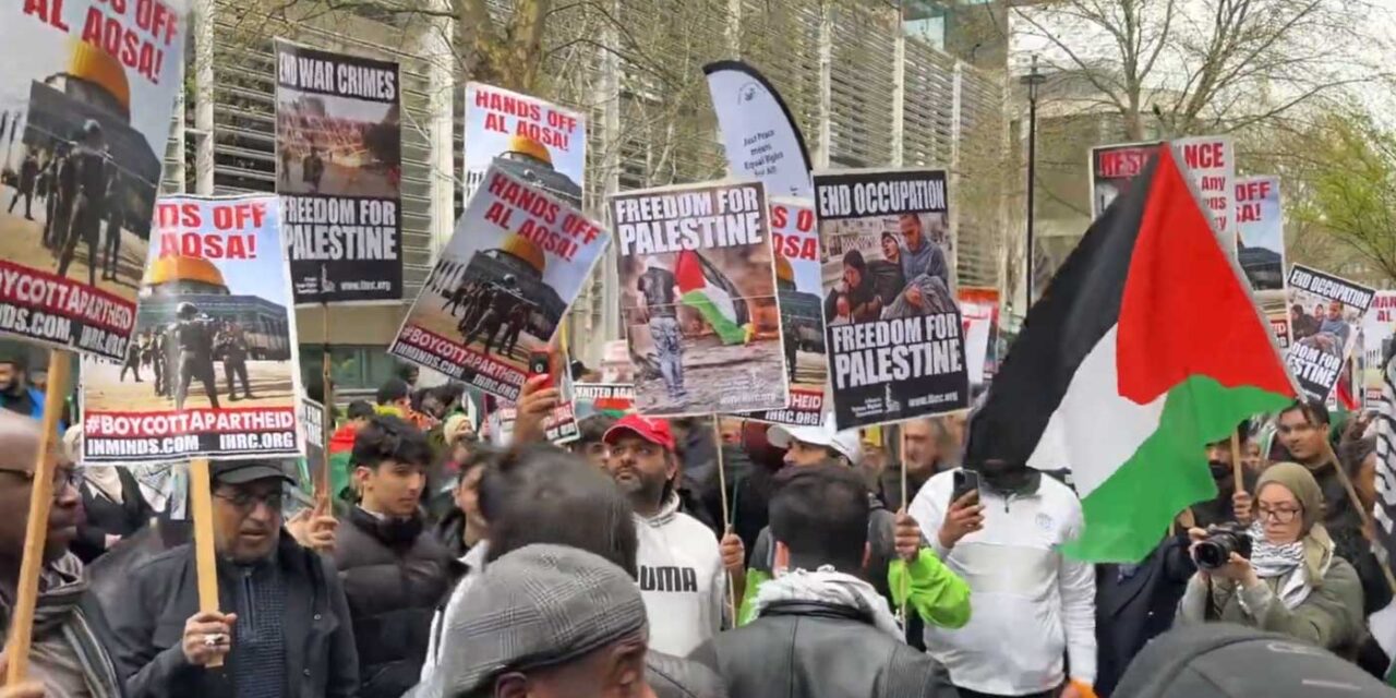 Al Quds rally features open antisemitism and calls for Israel’s destruction on streets of London