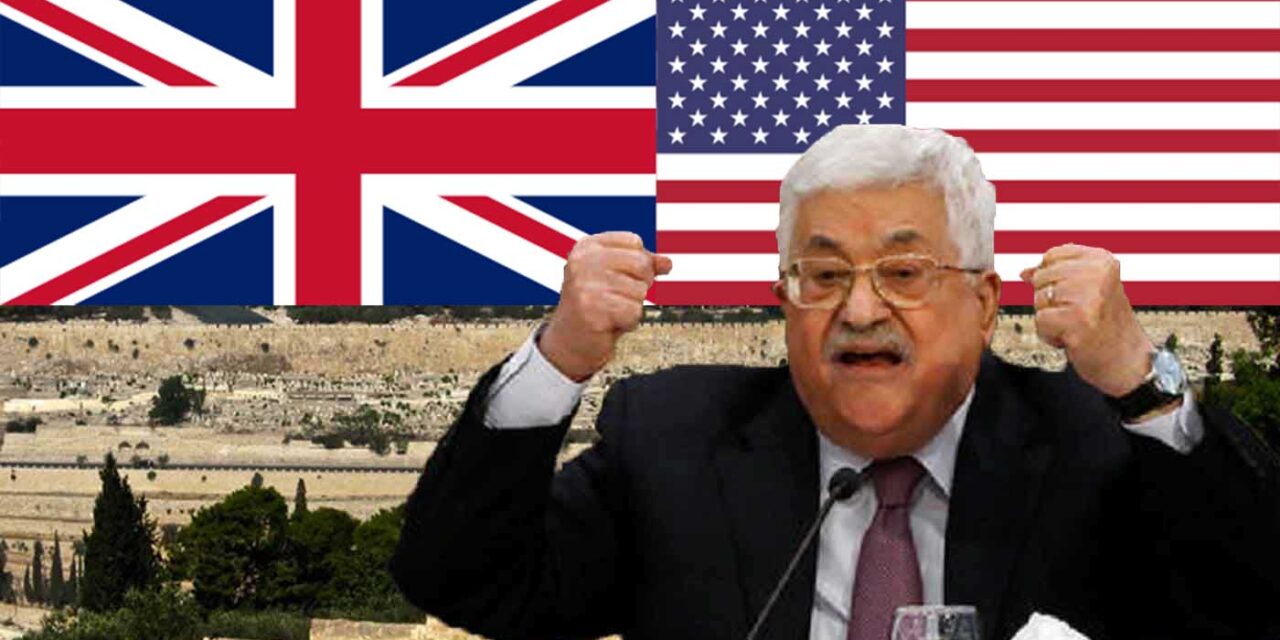 Abbas vows to sue UK, US and admits to Palestinian foreign interference