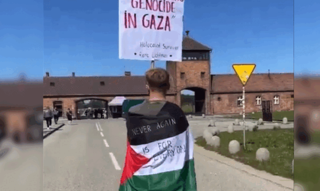 When Palestinian flags are flown at Auschwitz